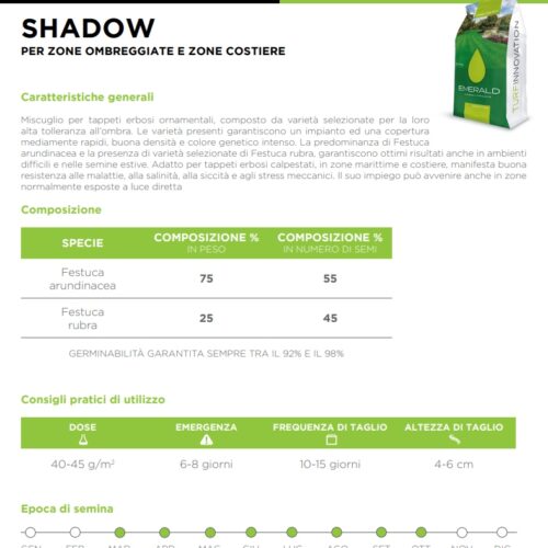 seminte shadow - fisa tehnica