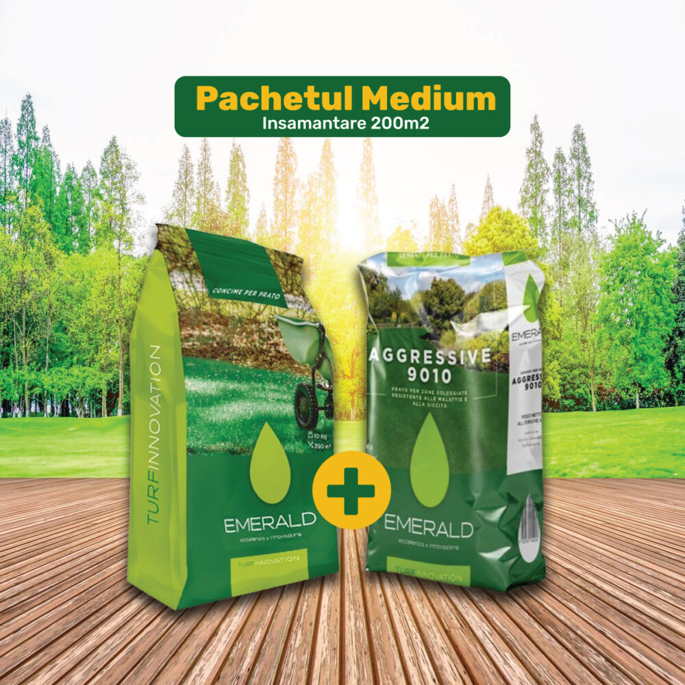 pachet insamantare gazon medium - 200m2