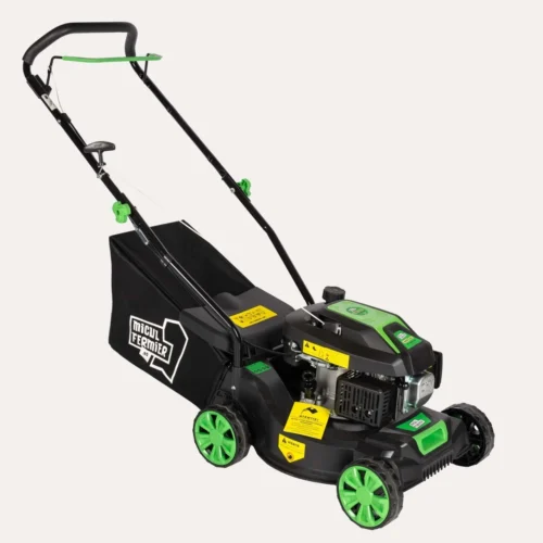 Masina de tuns gazon 2.5CP cu latime de taiere 41cm si sac colector 45L motor benzina puternic