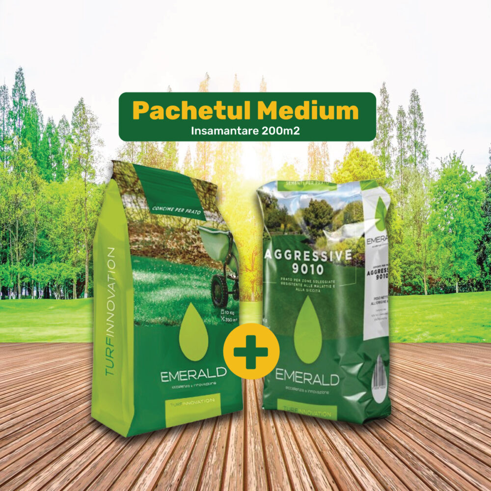 pachet insamantare 200m2 gazon