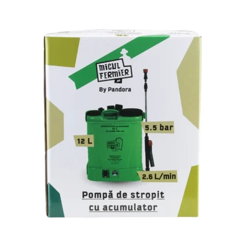 Pompă de stropit cu acumulator 12L – MF Pandora MF-PA1005-S001-G01 5.5 bar