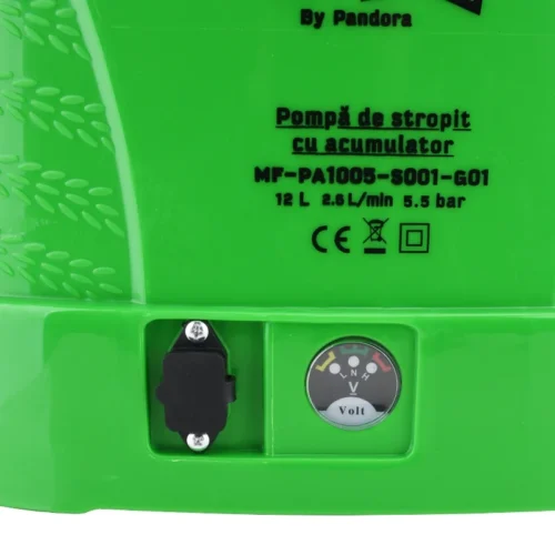 Pompă de stropit cu acumulator 12L – MF Pandora MF-PA1005-S001-G01 incarcator si afisaj putere