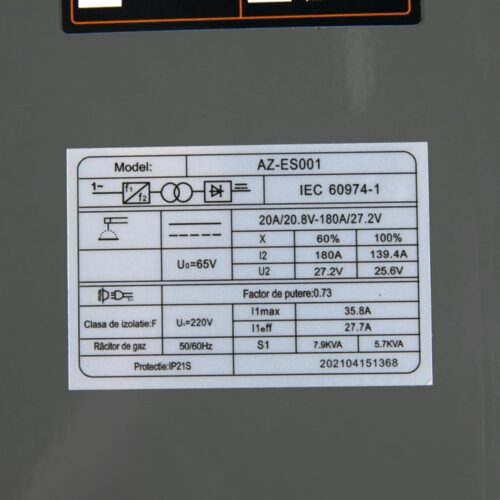 Aparat de sudura Almaz TB250B specificatii Aparat de sudura Almaz TB250B specificatii
