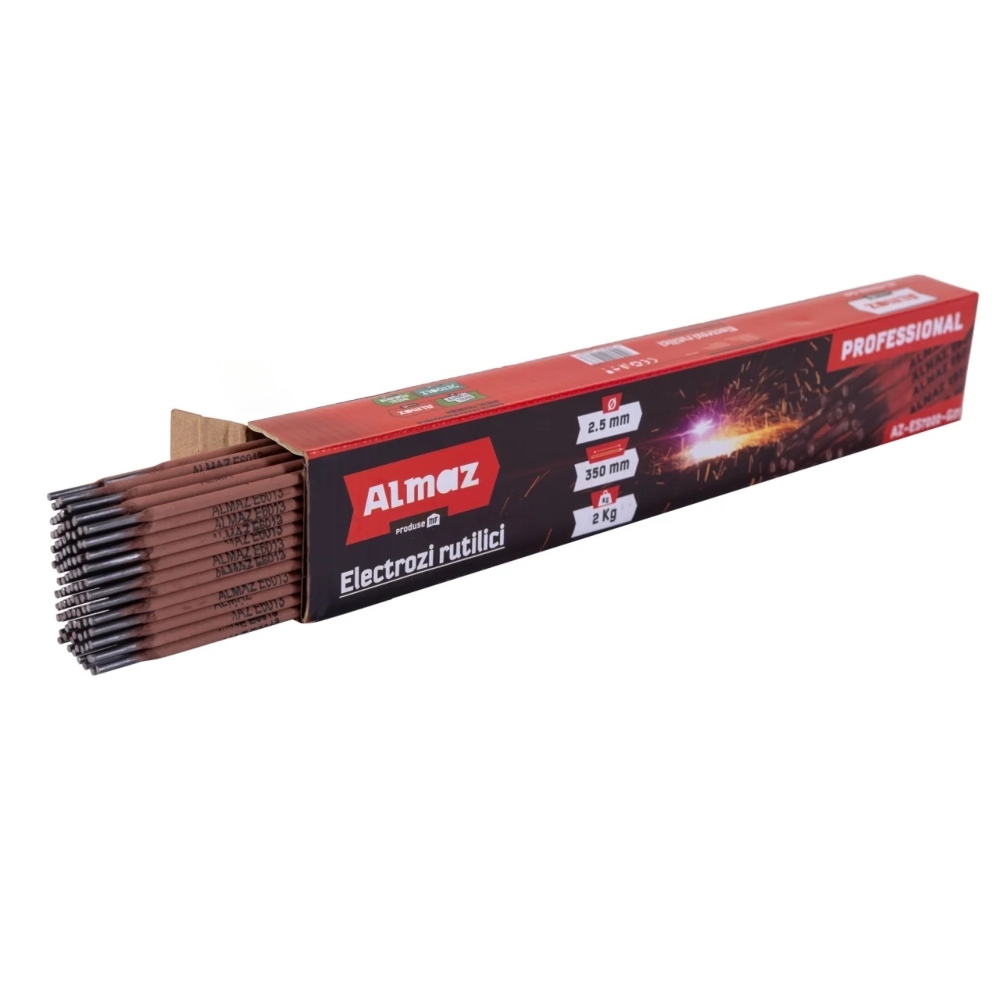 Electrozi Almaz 2Kg, 2.5x350mm, Rutilici Profesional (1) Electrozi Almaz 2Kg, 2.5x350mm, Rutilici Profesional
